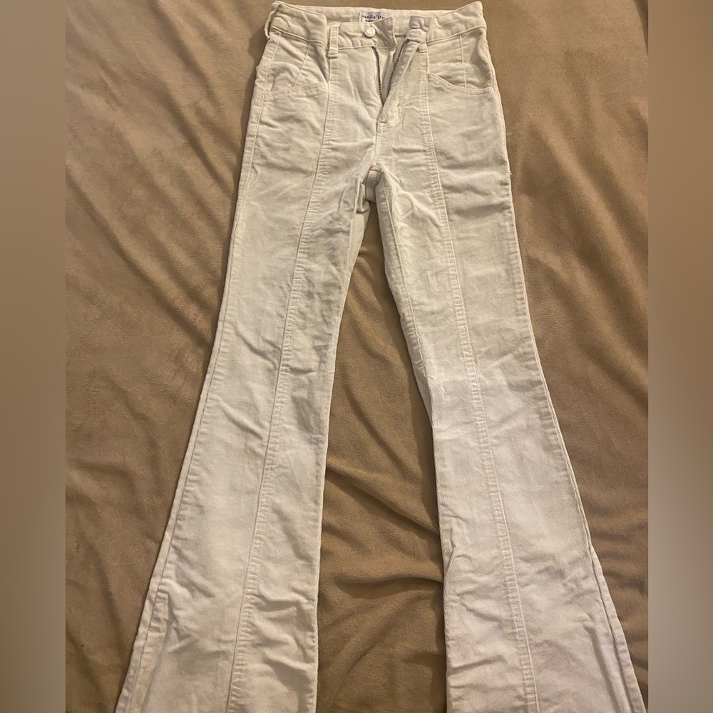 Stylish White Flared Pants